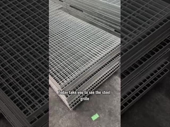 30mm Pitch Stainless Steel Flat Steel Grating με γαλβανισμένη επιφάνεια από αλουμίνιο