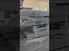 3mm φωτεινό χάλυβα Γράτση δαπέδου Γράτση με 30mm Cross Bar