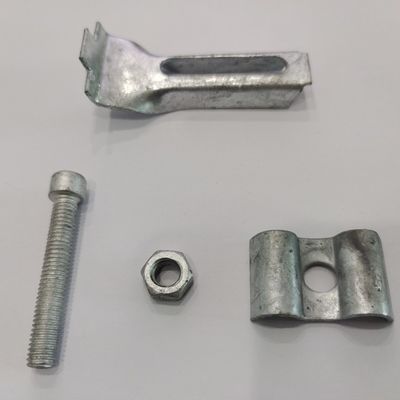Silver Metal Fence Clips Corrosion and Heat Resistant for Easy Installation and Rust Protection