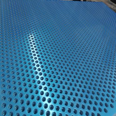 Hexagonal Hole Perforated Metal Plate Anti slip Panel with Round / Oblong Holes
