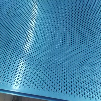 Hexagonal Hole Perforated Metal Plate Anti slip Panel with Round / Oblong Holes