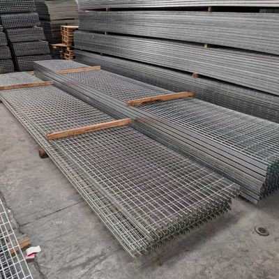 Silver Rectangular Non Slip Grating Weather Resistance