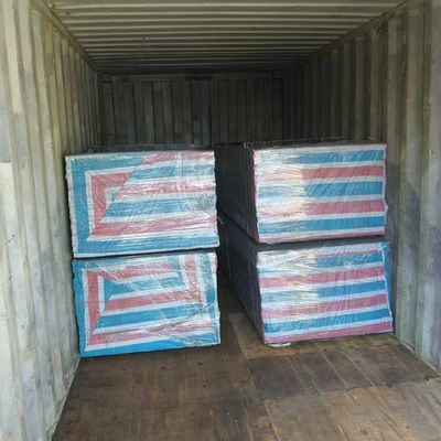 Packed Steel Serrated Galvanized Grating Grid Ready To Go Through Opening For Europe