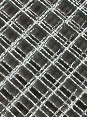 Long Lasting Performance Drainage Serrated Steel Grating 35mm Bearing Bar Spacing
