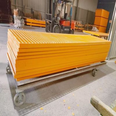 Easy Quick Installation Fiberglass Grate Sheets With Molded Technique