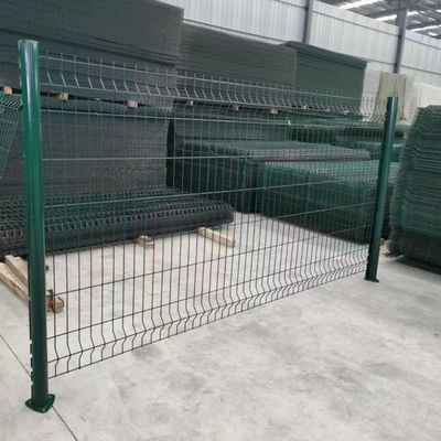 60x60mm Post Size PVC επικαλυμμένο συγκολλημένο σύρμα πλέγμα φράχτη για μακροχρόνια ασφάλεια