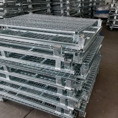 Storage Cage: Foldable, Stackable For Efficient Storage & Transport.